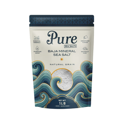 Pure Baja Sea Salt 1 lb Natural Grain